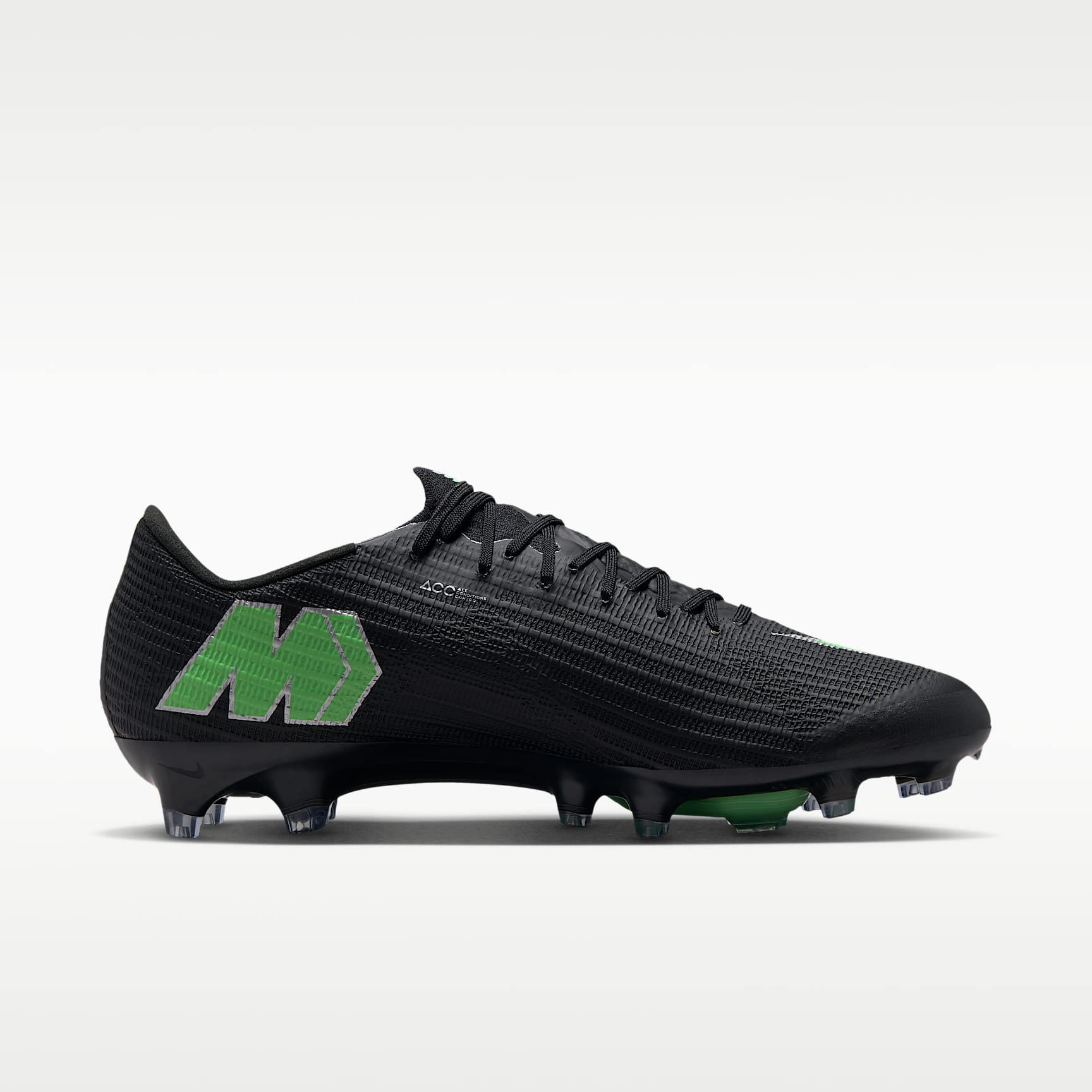 Nike Mercurial Superfly 11 Elite Low-Top-Fußballschuh für Kunstrasen – Schwarz/Schwarz/Illusion Green