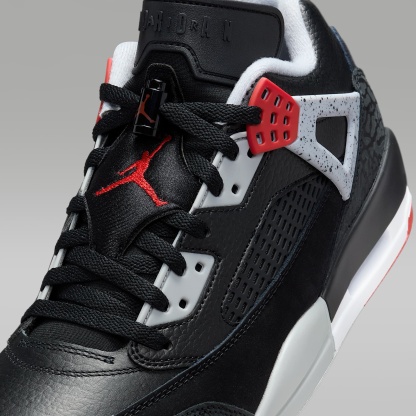 Jordan Spizike Low Herrenschuh – Schwarz/Wolf Grey/Weiß/Gym Red