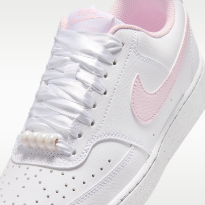 Nike Court Vision Low Schuh (Damen) – Weiß/Pink Foam