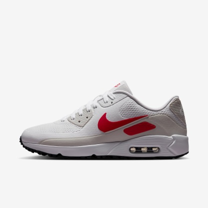 Nike Air Max 90 G Golfschuh – Weiß/Photon Dust/Midnight Navy/Fire Red