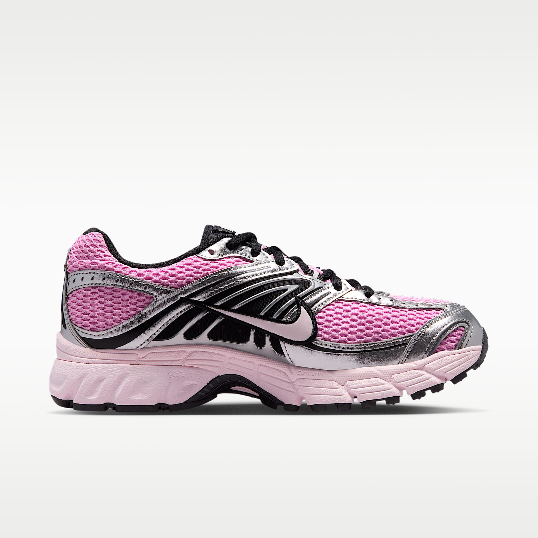 Nike Air Max Moto 2K Schuh mit reflektierenden Akzenten (Damen) – Pink Rise/Metallic Silver/Schwarz/Pearl Pink