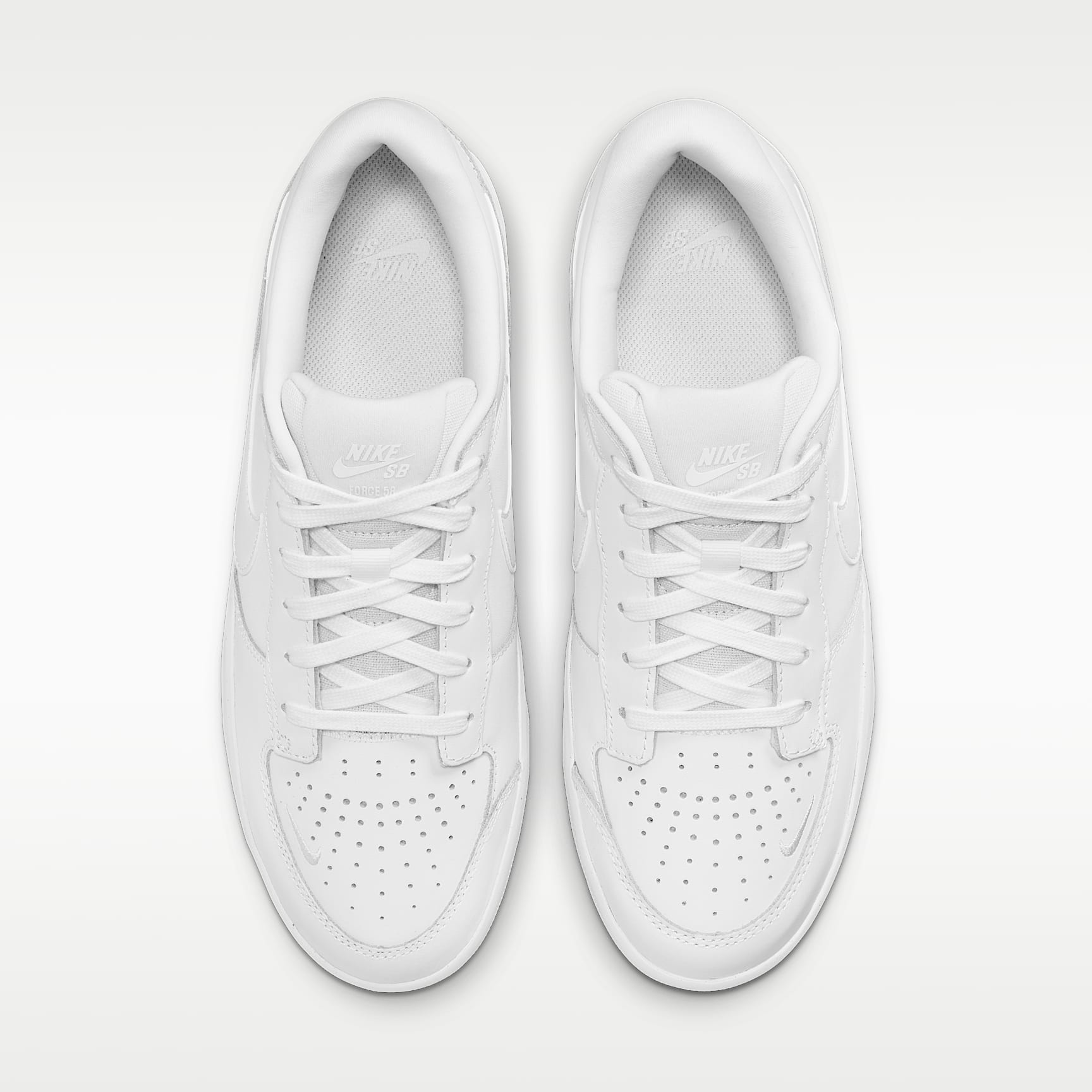 Nike SB Force 58 Premium Skateboard-Schuh – Weiß/Weiß/Weiß/Weiß