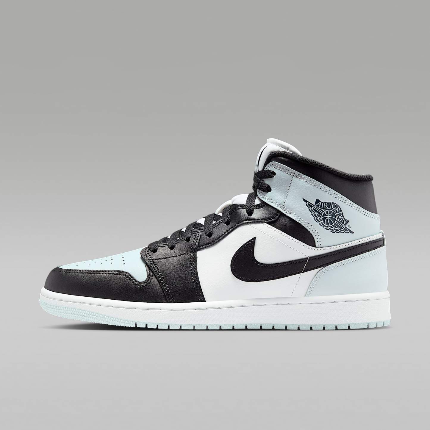 Air Jordan 1 Mid Herrenschuh – Schwarz/Aura/Weiß/Squadron Blue