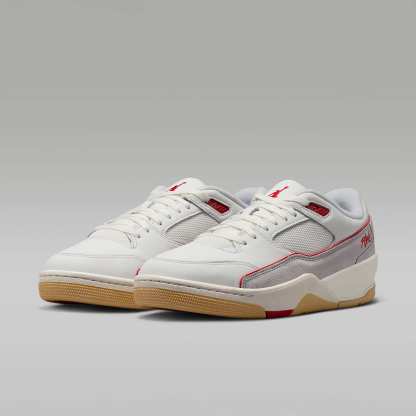 Jordan Flight Court Schuh (Herren) – Summit White/Pure Platinum/Sesame/University Red