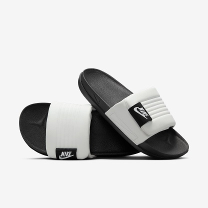 Nike Offcourt Adjust Herren-Slides – Summit White/Schwarz/Summit White
