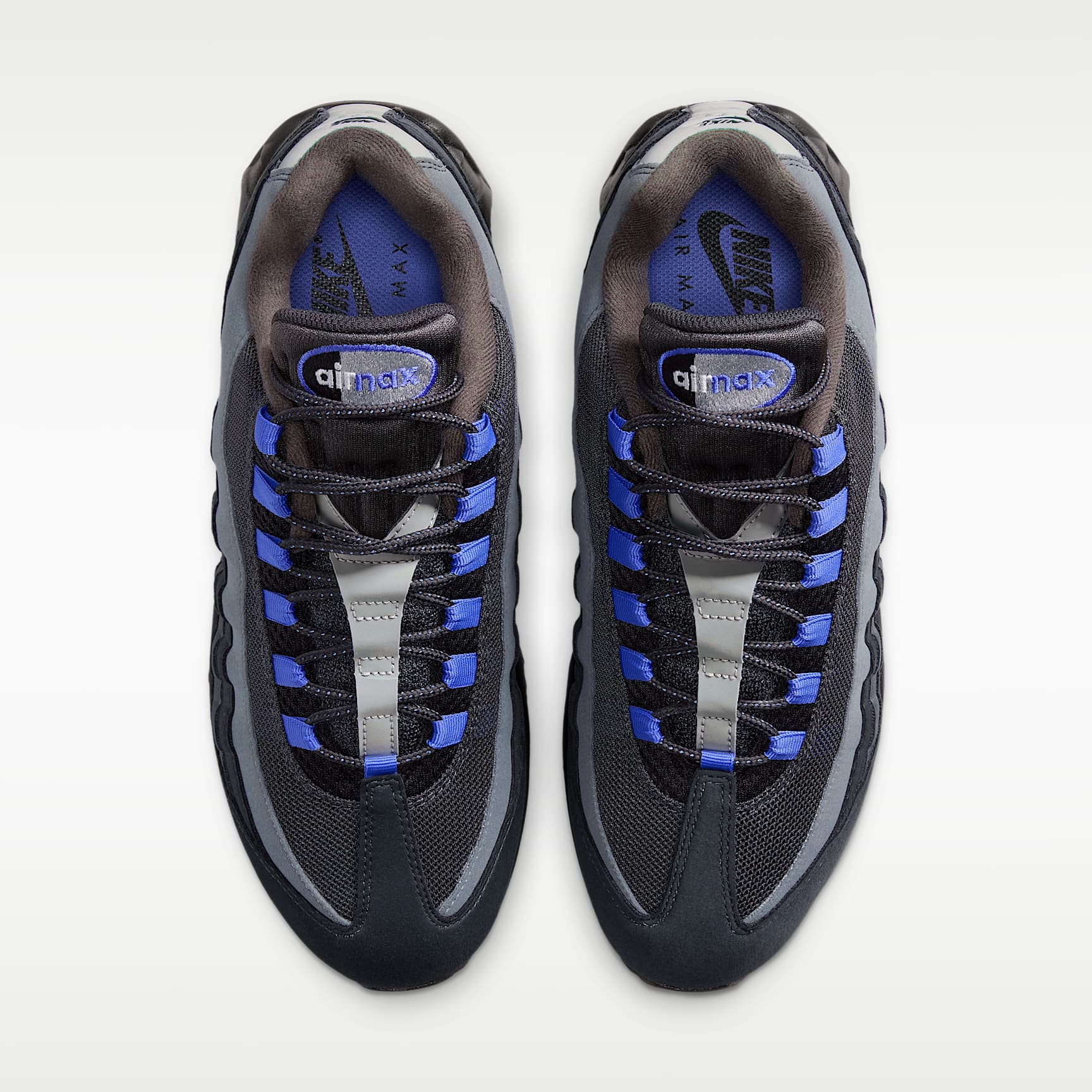 Nike Air Max 95 Big Bubble "OG" Schuh (Herren) – Schwarz/Anthracite/Dark Smoke Grey/Sapphire