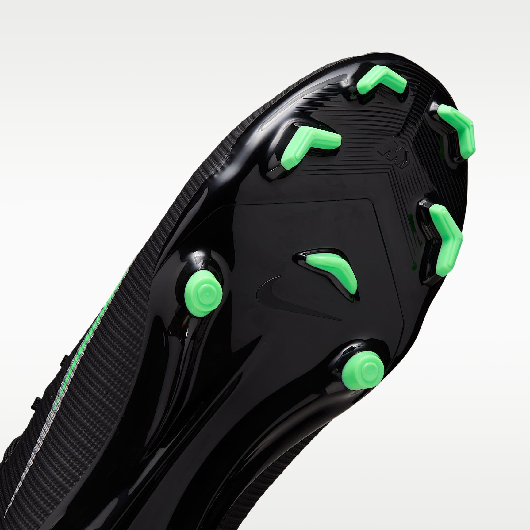 Nike Mercurial Vapor 17 Academy Low-Top-Fußballschuh für verschiedene Böden – Schwarz/Schwarz/Illusion Green