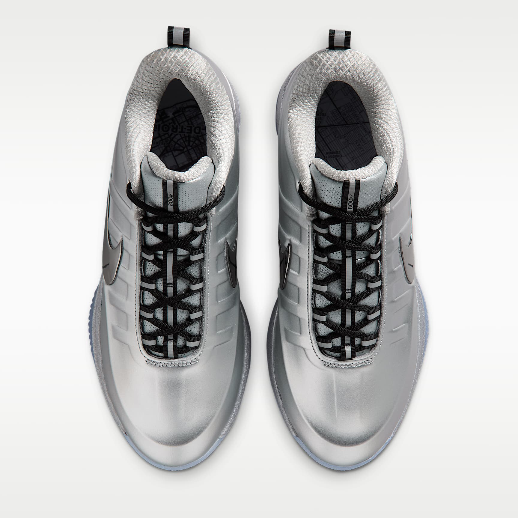 Book 2 "Sunburst" Basketballschuh – Metallic Silver/Schwarz/Metallic Silver