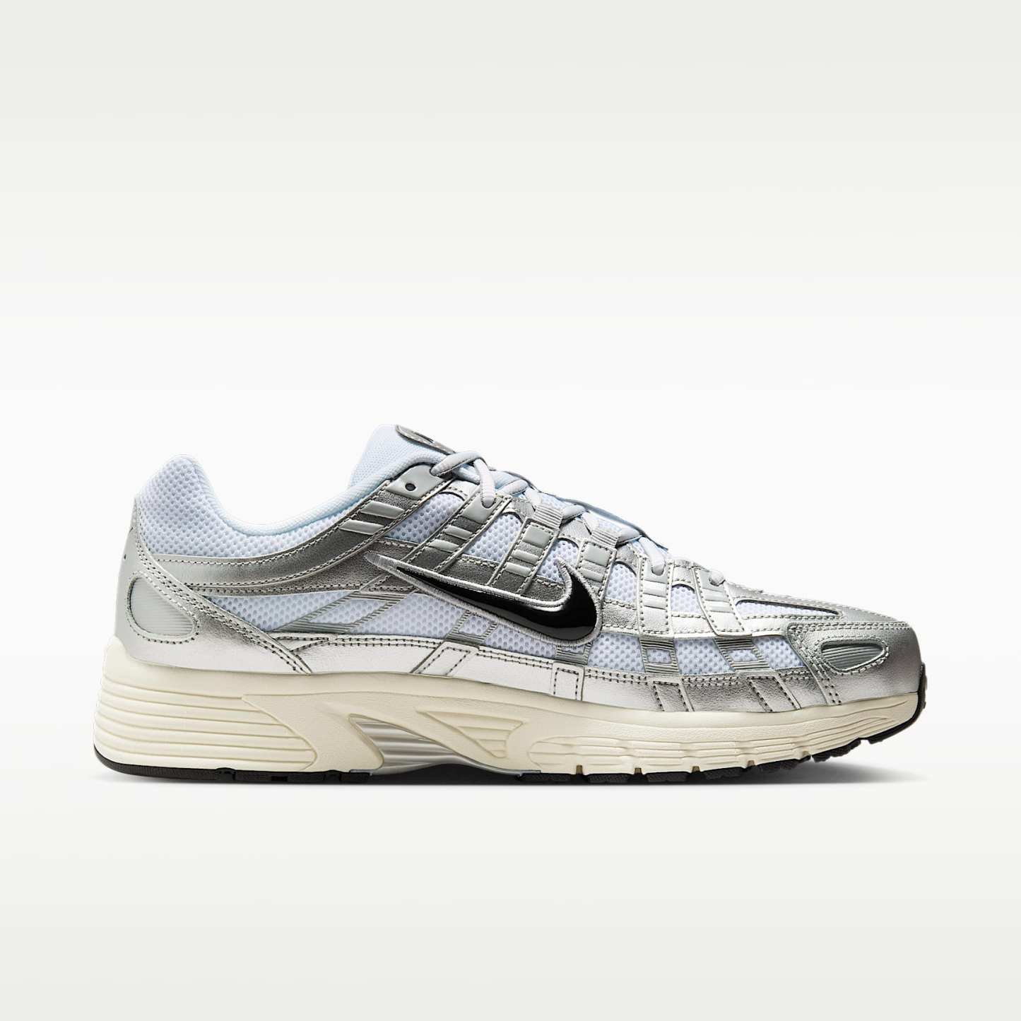 Nike P-6000 Schuh – Weiß/Metallic Silver/Flat Silver/Schwarz