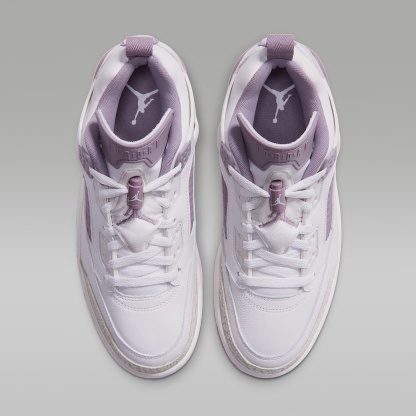 Jordan Spizike Low Schuh (Damen) – Swan/Light Smoke Grey/Purple Smoke