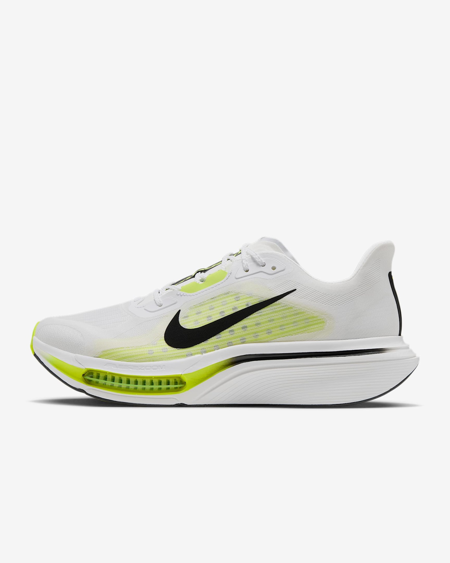 Nike Pegasus Plus 2 Straßenlaufschuh (Herren) – Weiß/Lemon Venom/Schwarz