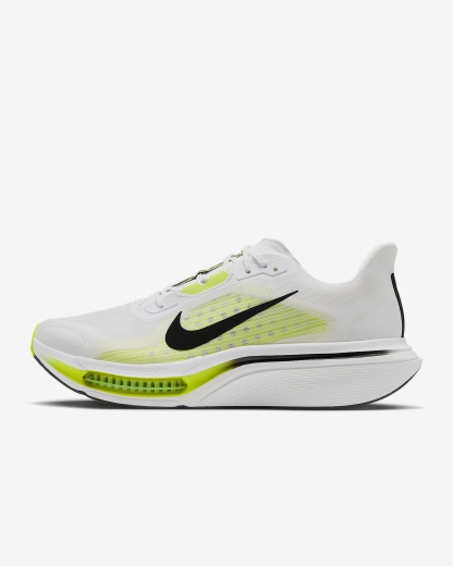 Nike Pegasus Plus 2 Straßenlaufschuh (Herren) – Weiß/Lemon Venom/Schwarz