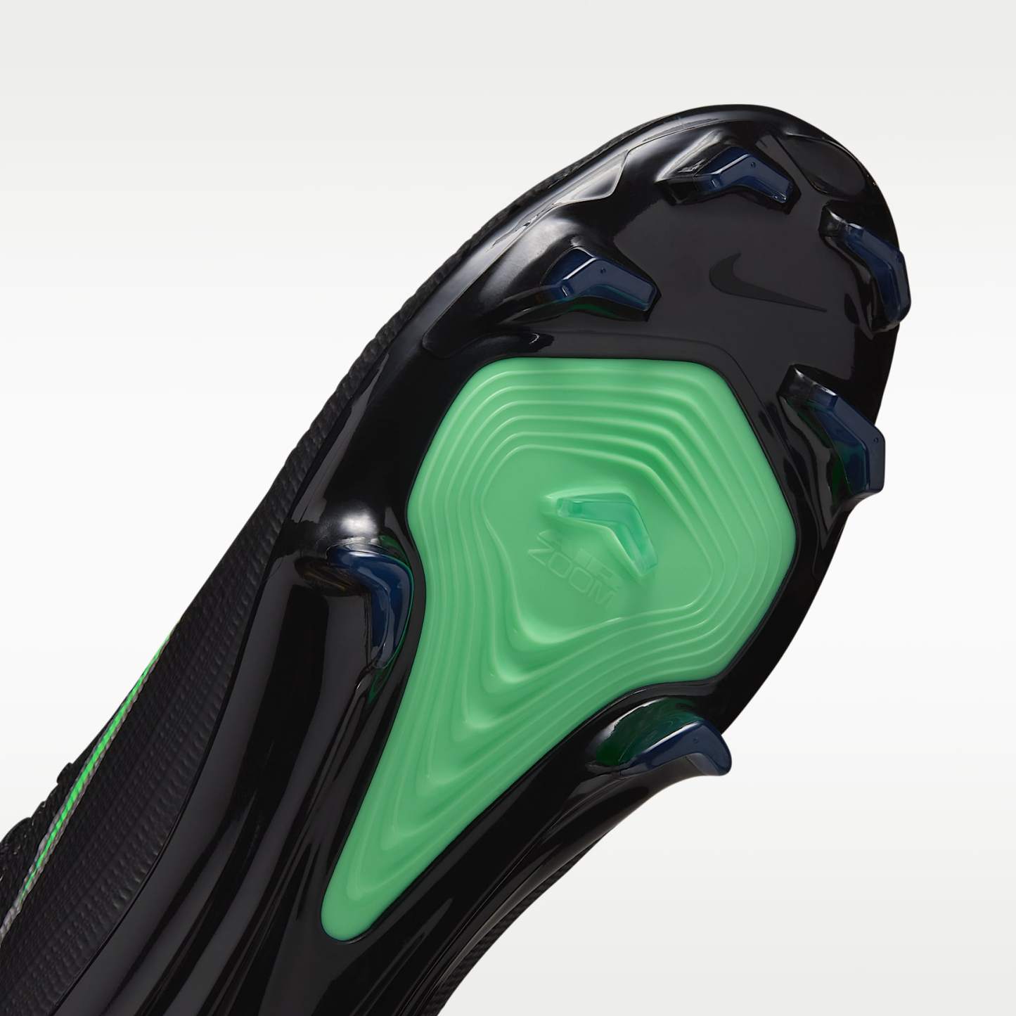 Nike Mercurial Superfly 11 Pro Low-Top-Fußballschuh für normalen Rasen – Schwarz/Schwarz/Illusion Green