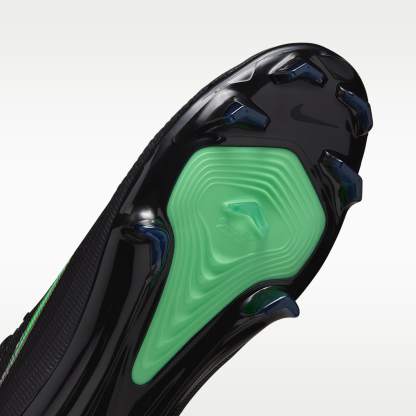 Nike Mercurial Superfly 11 Pro Low-Top-Fußballschuh für normalen Rasen – Schwarz/Schwarz/Illusion Green