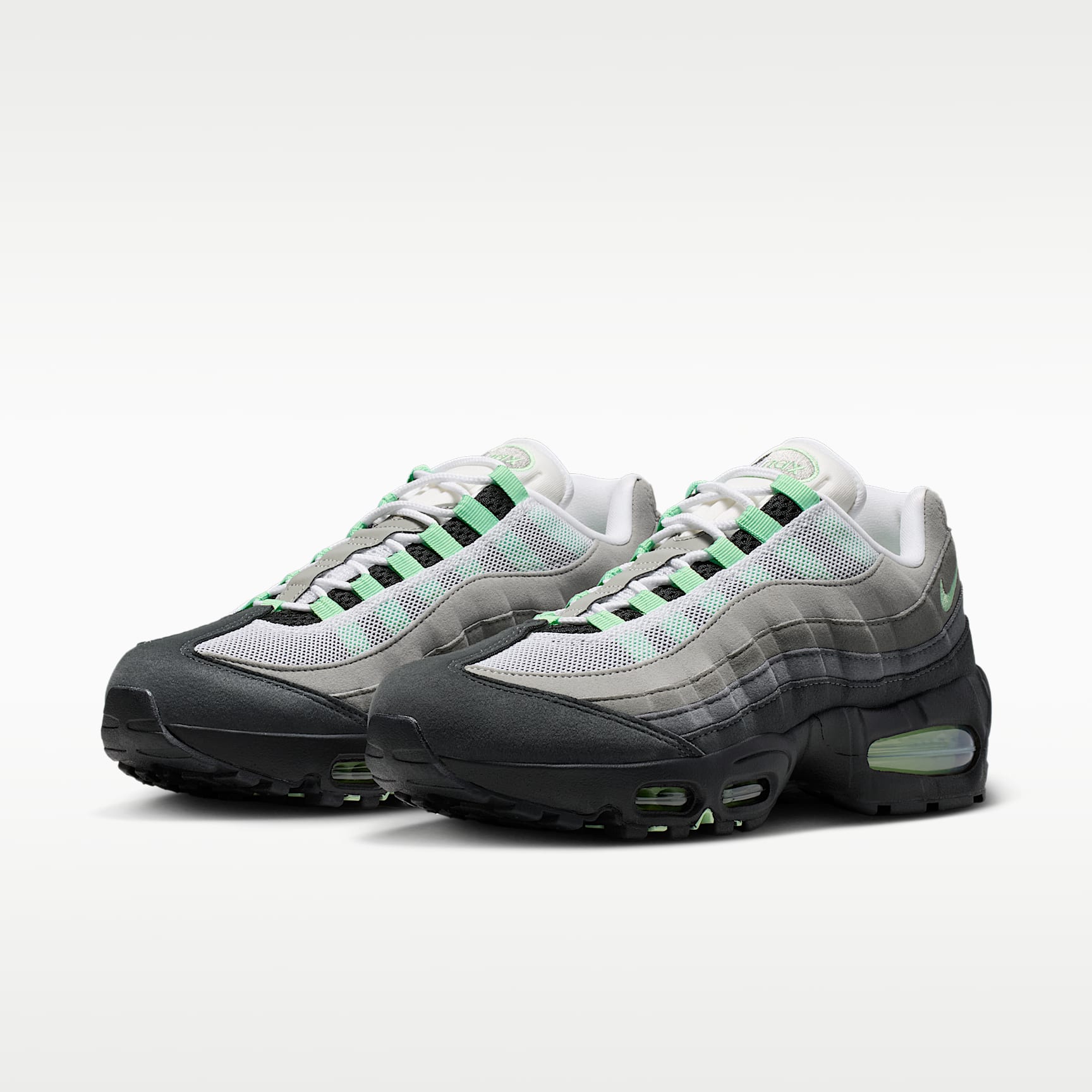 Nike Air Max 95 Big Bubble Schuh (Damen) – Schwarz/Weiß/Medium Grey/Fresh Mint