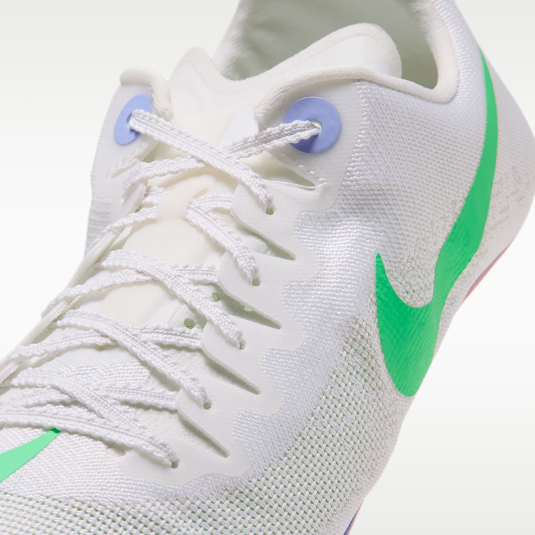Nike Zoom Ja Fly 4 Laufspikes für Sprints – Summit White/Aluminum/Atomic Pink/Electro Green