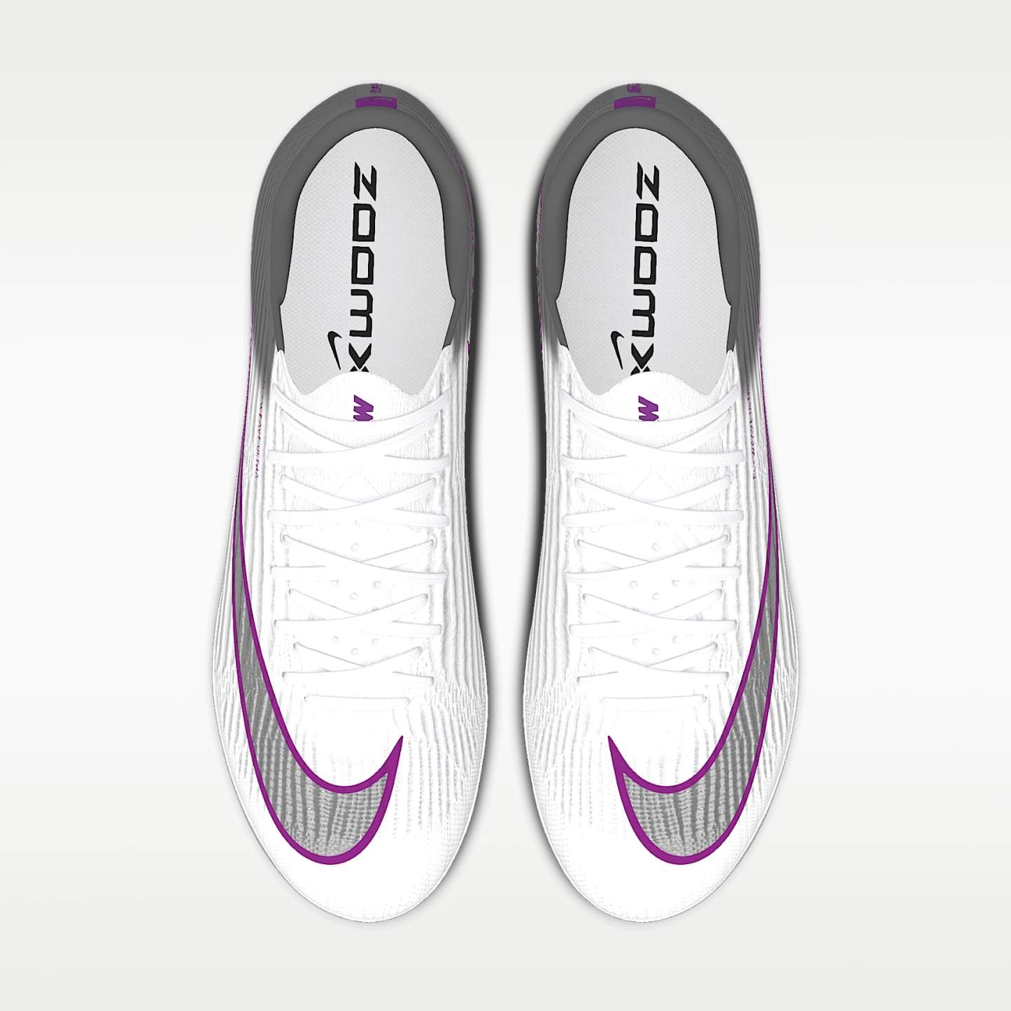 Nike Mercurial Superfly 11 Elite By You personalisierbarer Low-Top-Fußballschuh für normalen Rasen – Weiß/Weiß [7877710227]