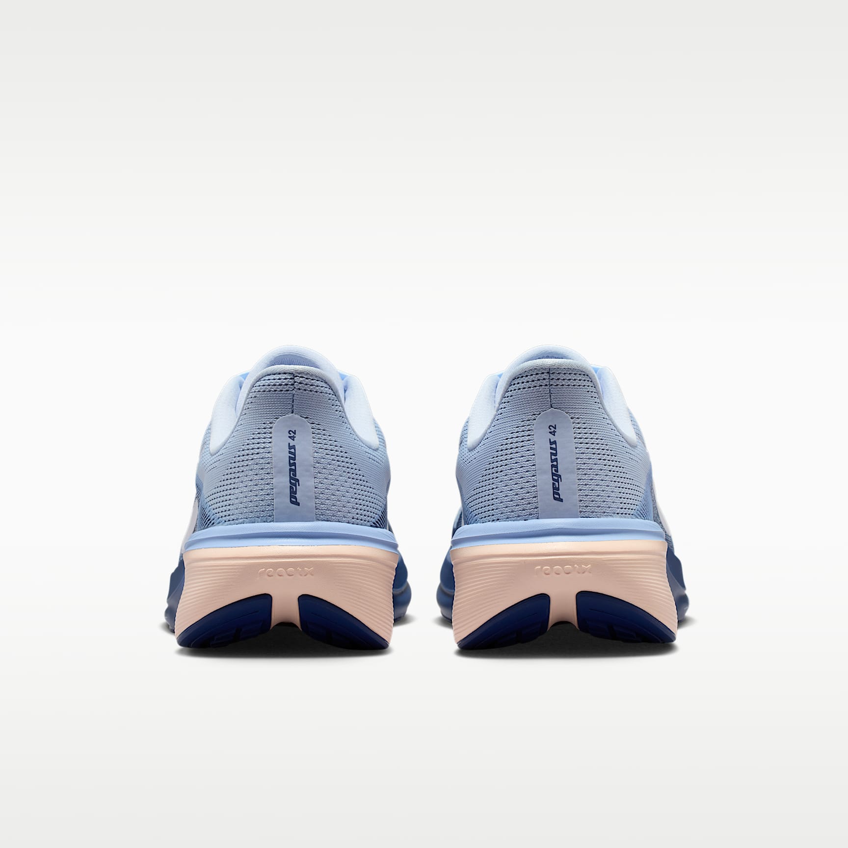 Nike Pegasus 42 Straßenlaufschuh (Damen) – Hydrogen Blue/Mystic Navy/Aluminum/Weiß