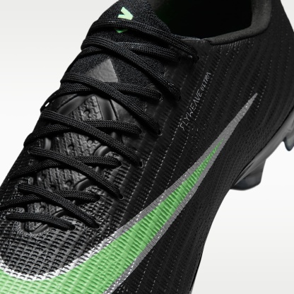 Nike Mercurial Superfly 11 Elite Low-Top-Fußballschuh für normalen Rasen – Schwarz/Schwarz/Illusion Green