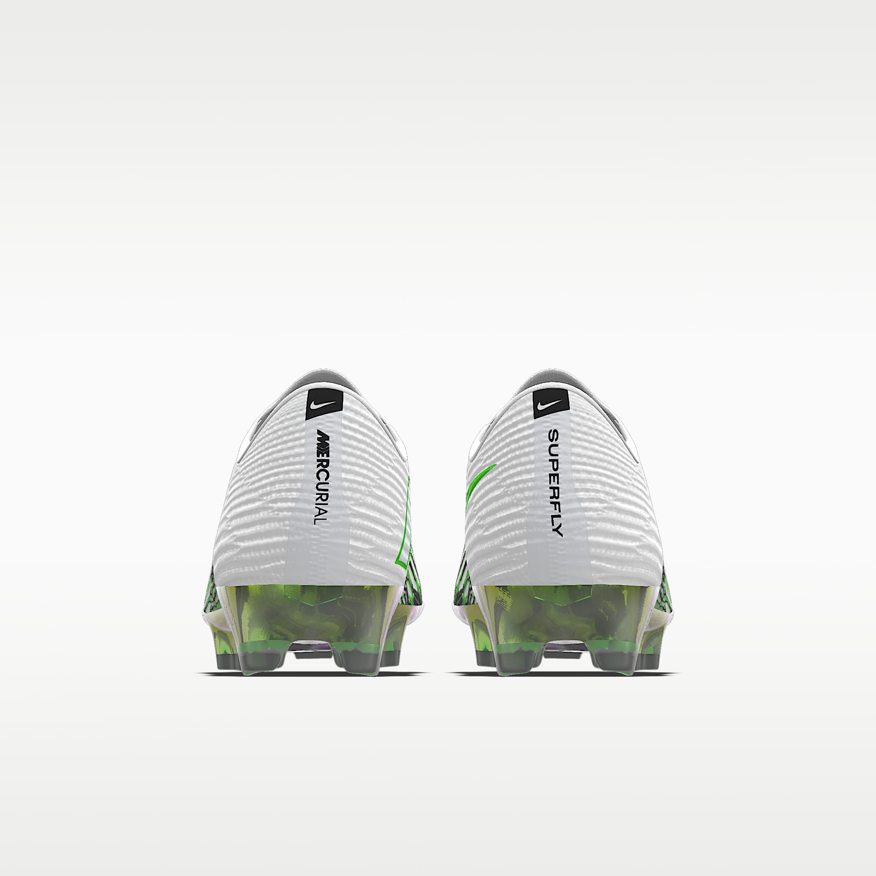 Nike Mercurial Superfly 11 Elite By You personalisierbarer Low-Top-Fußballschuh für normalen Rasen – Weiß/Weiß [9103066846]