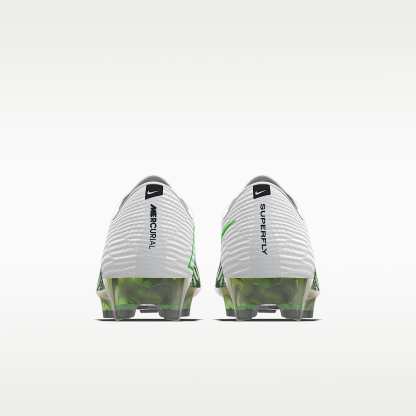 Nike Mercurial Superfly 11 Elite By You personalisierbarer Low-Top-Fußballschuh für normalen Rasen – Weiß/Weiß [9103066846]