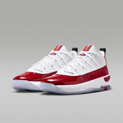 Jordan Max Aura 7 Schuh (Herren) – Weiß/Gym Red/Schwarz/Weiß