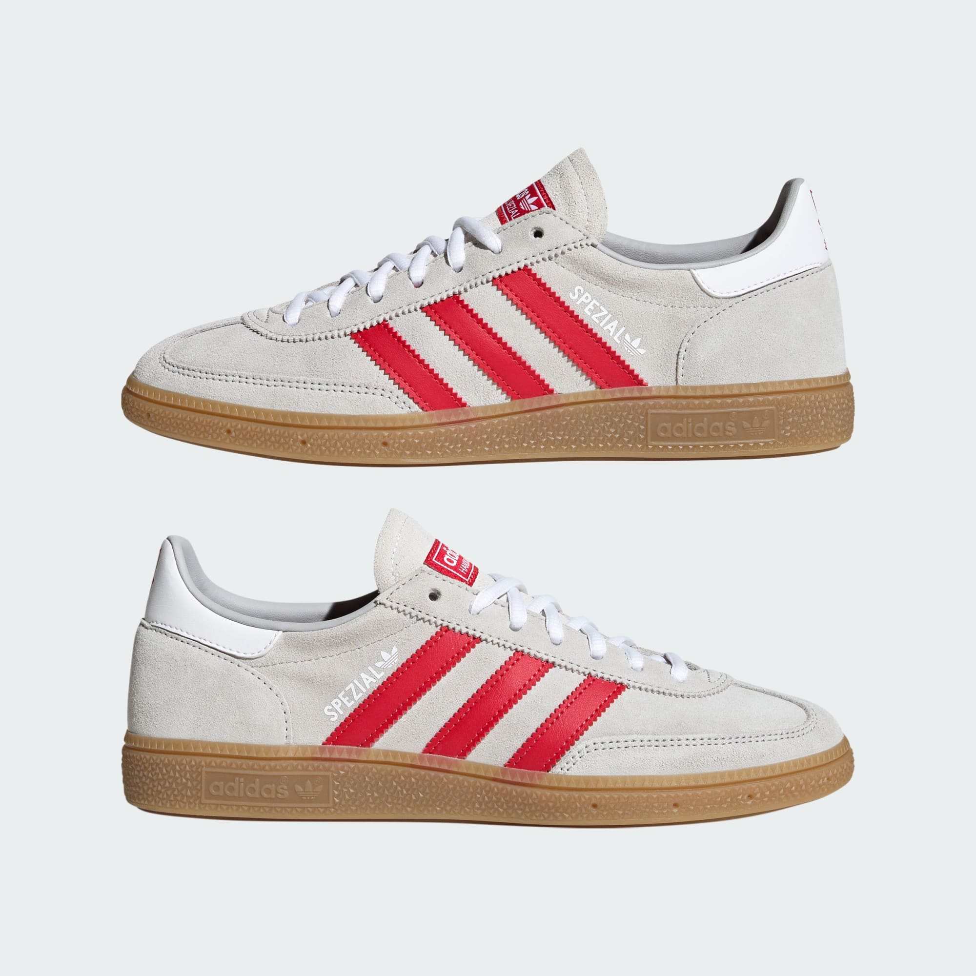 HANDBALL SPEZIAL SCHUH – Grey Two / Strawberry Red / Cloud White – KK3017