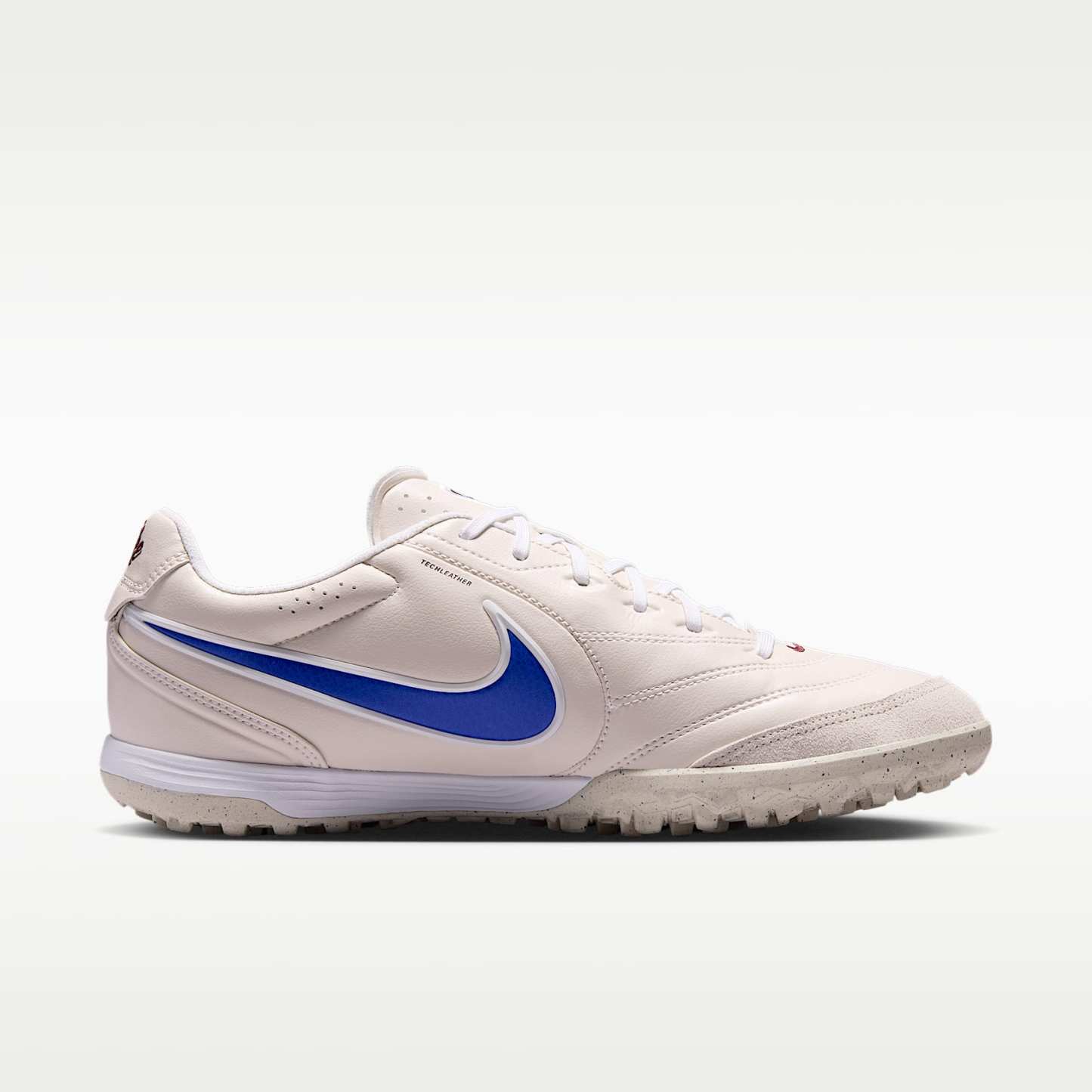 Nike Tiempo Ligera Pro Low-Top-Fußballschuh für Turf – Chalk/Weiß/Racer Blue