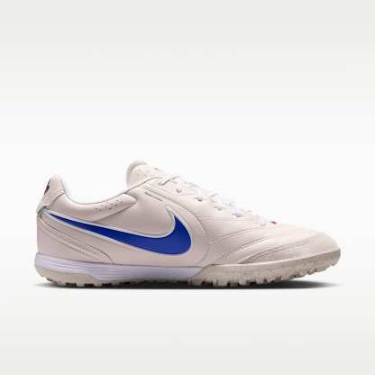 Nike Tiempo Ligera Pro Low-Top-Fußballschuh für Turf – Chalk/Weiß/Racer Blue