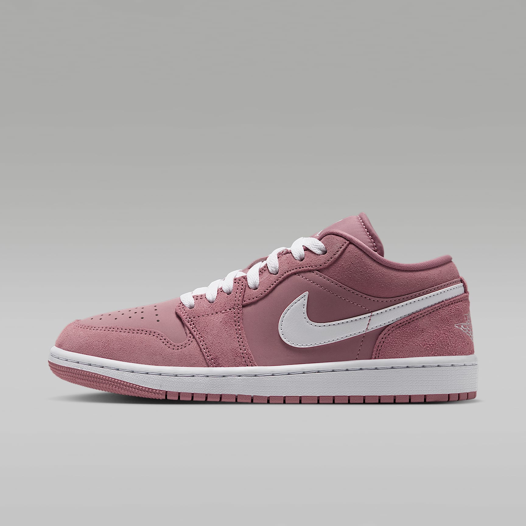 Air Jordan 1 Low Damenschuh – Rust Pink/Rust Pink/Weiß