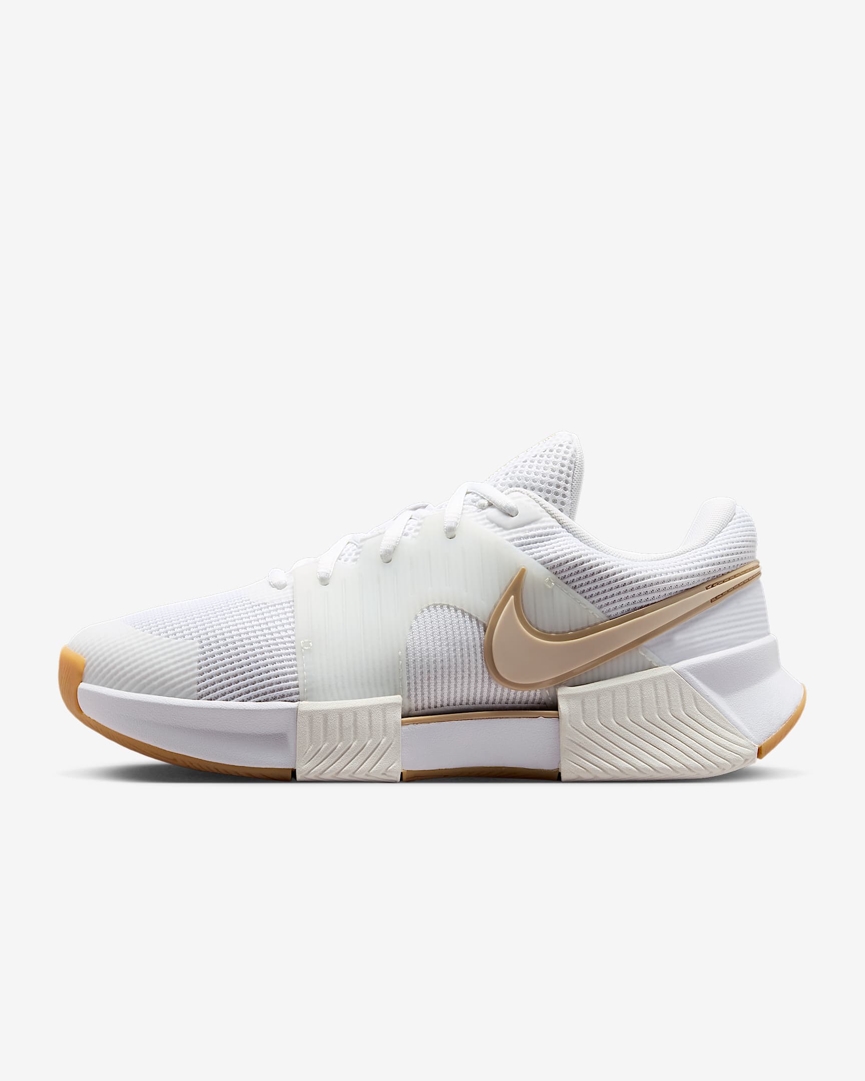 Nike GP Challenge 1.5 Hartplatz-Tennisschuh (Damen) – Weiß/Summit White/Linen/Light Orewood Brown