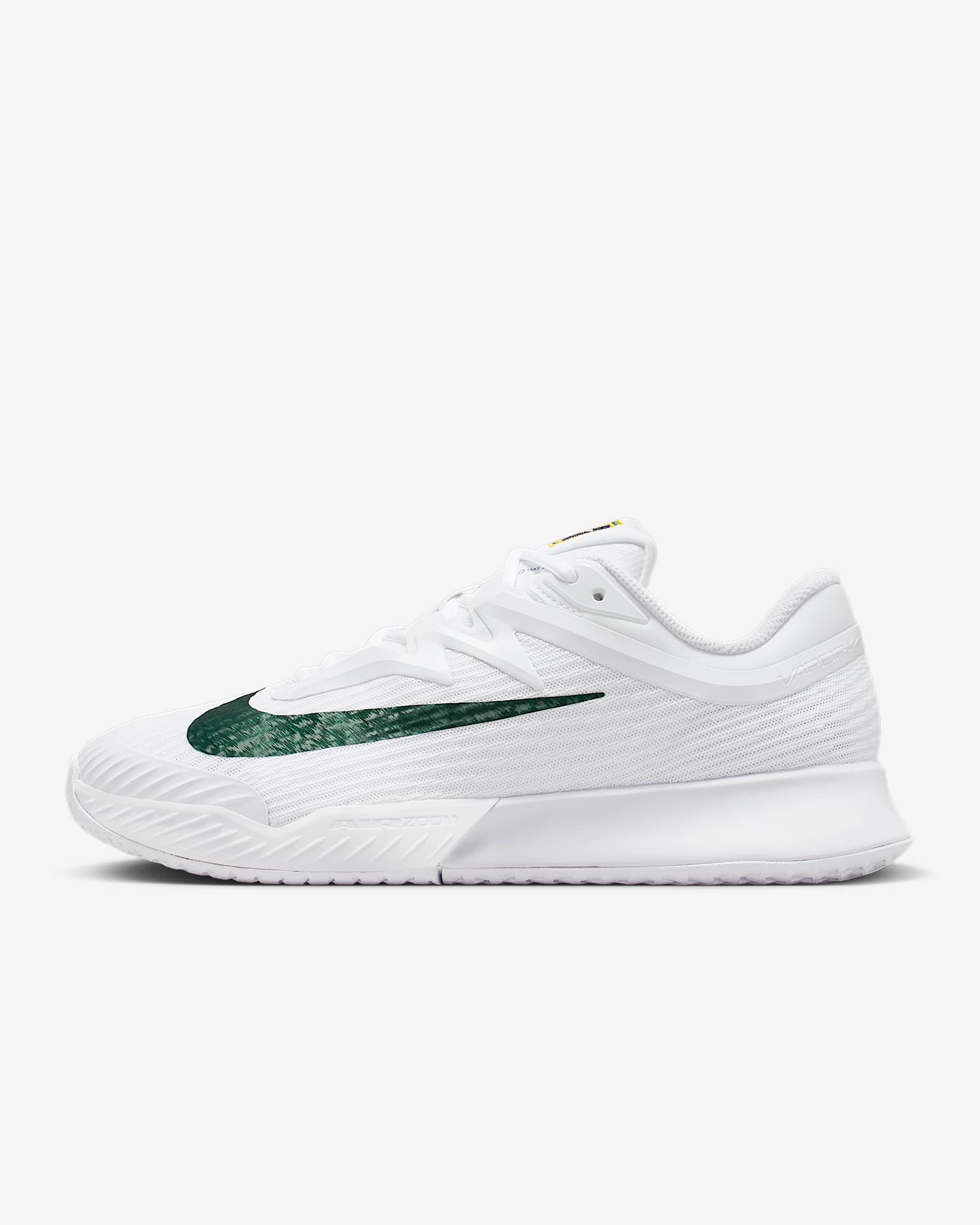 Nike Vapor Pro 3 PRM Tennisschuhe für den Hartplatz (Damen) – Weiß/University Gold/University Red/Gorge Green