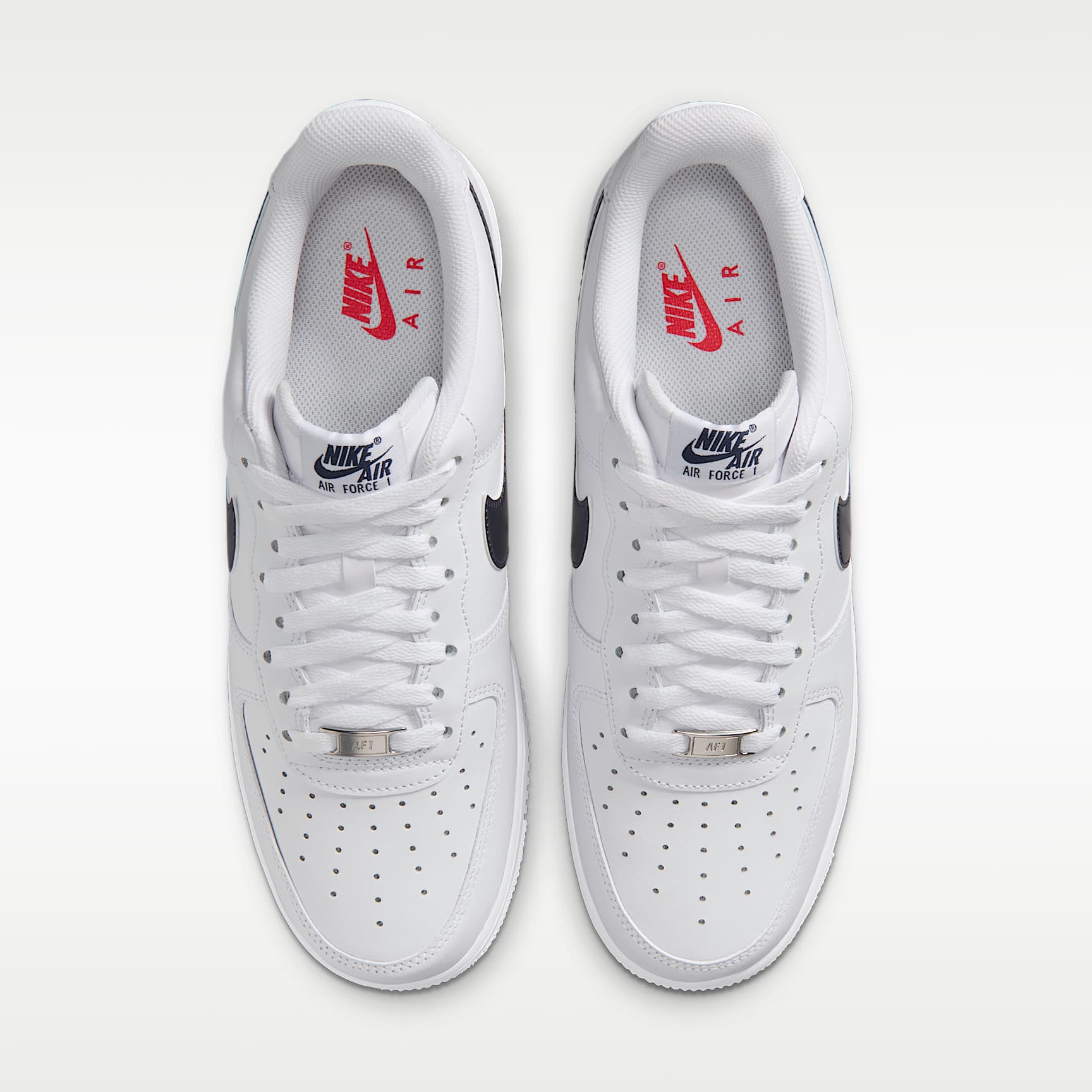 Nike Air Force 1 '07 LV8 „USA“ Schuhe (Herren) – Weiß/University Red/University Red/Midnight Navy