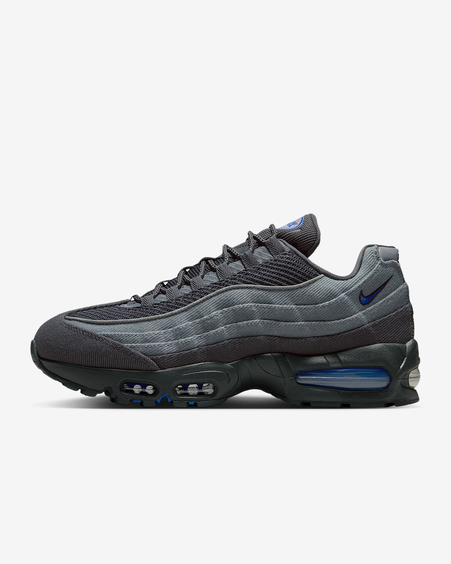 Nike Air Max 95 Big Bubble Schuh (Herren) – Smoke Grey/Anthracite/Schwarz/Racer Blue