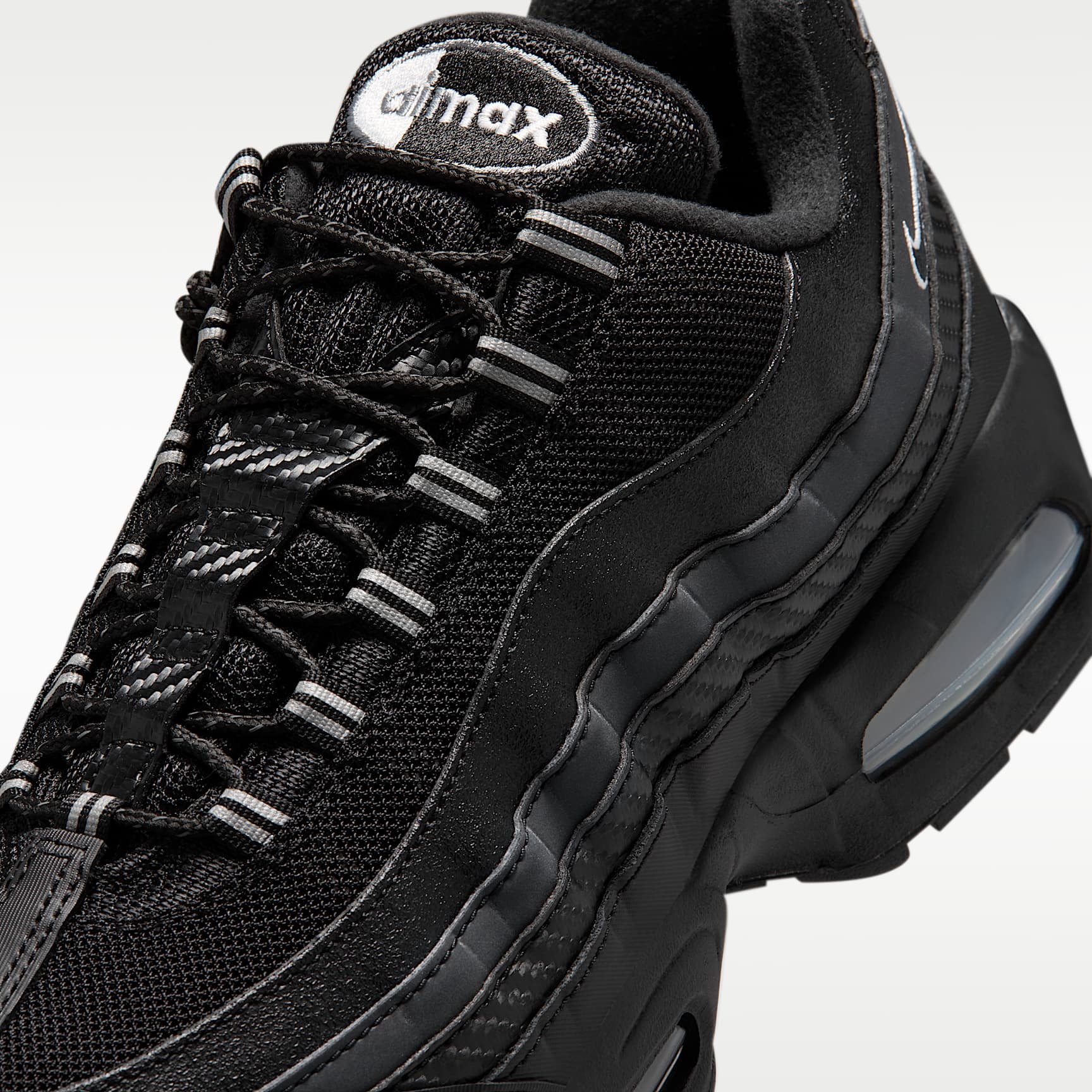 Nike Air Max 95 Big Bubble Schuh (Herren) – Schwarz/Metallic Silver/Cool Grey/Weiß