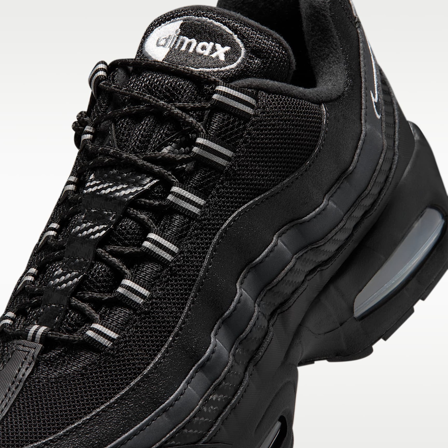 Nike Air Max 95 Big Bubble Schuh (Herren) – Schwarz/Metallic Silver/Cool Grey/Weiß