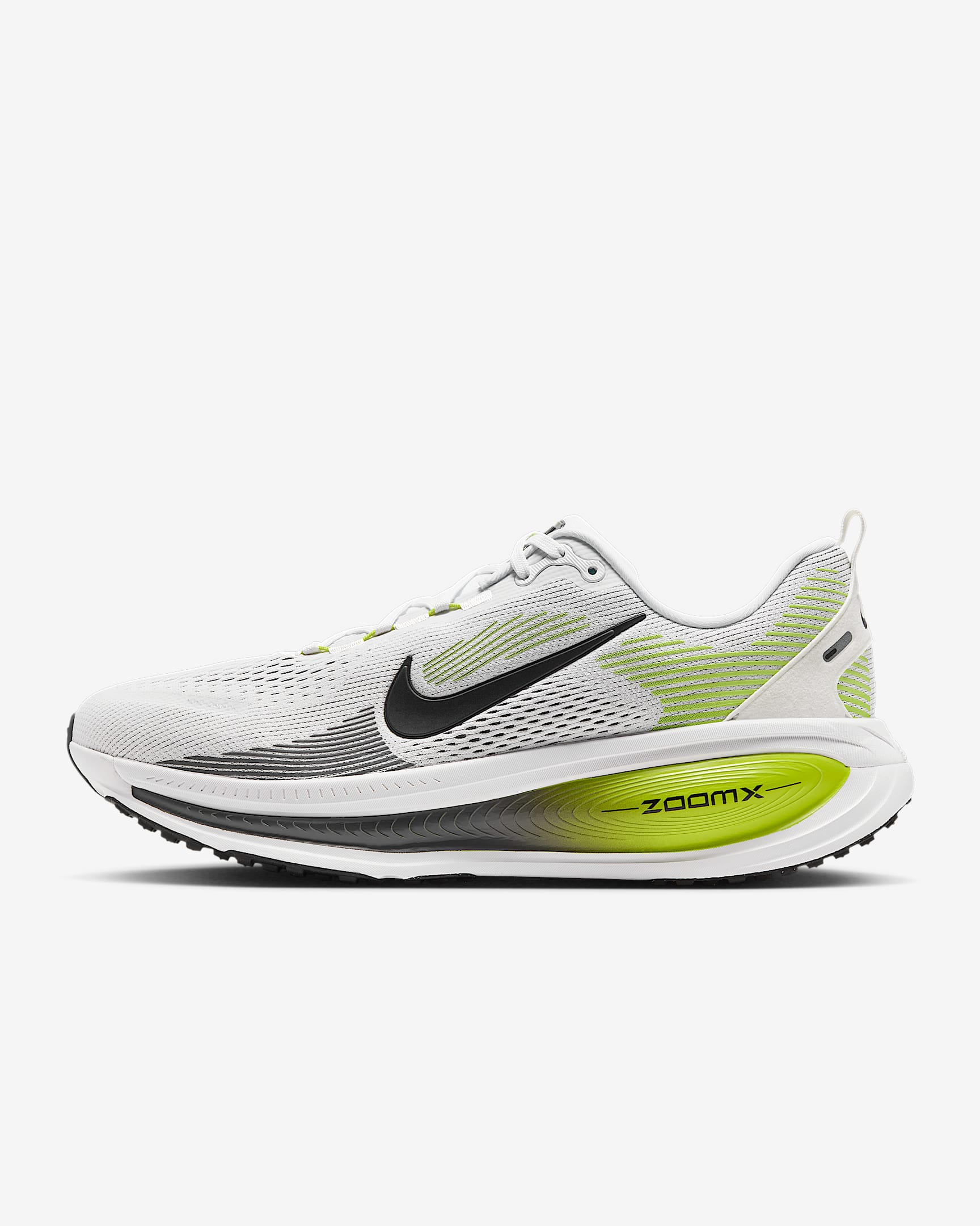 Nike Vomero 18 Straßenlaufschuh (Herren) – Weiß/Lemon Venom/Dark Grey/Schwarz