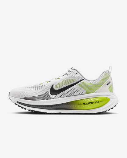 Nike Vomero 18 Straßenlaufschuh (Herren) – Weiß/Lemon Venom/Dark Grey/Schwarz