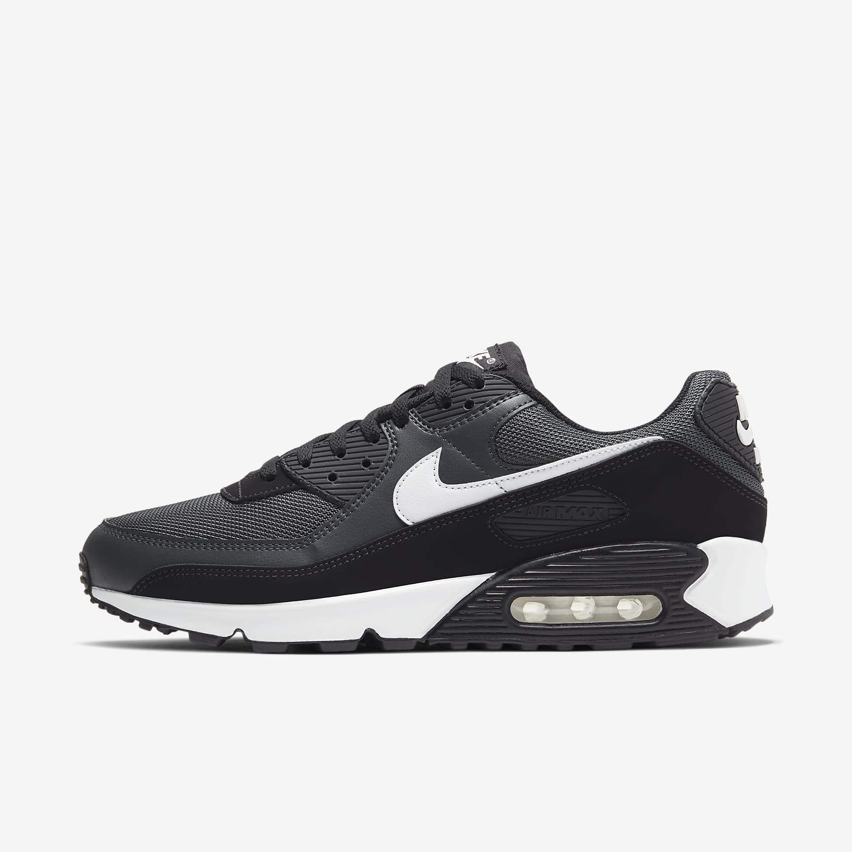 Nike Air Max 90 Herrenschuh – Iron Grey/Dark Smoke Grey/Schwarz/Weiß