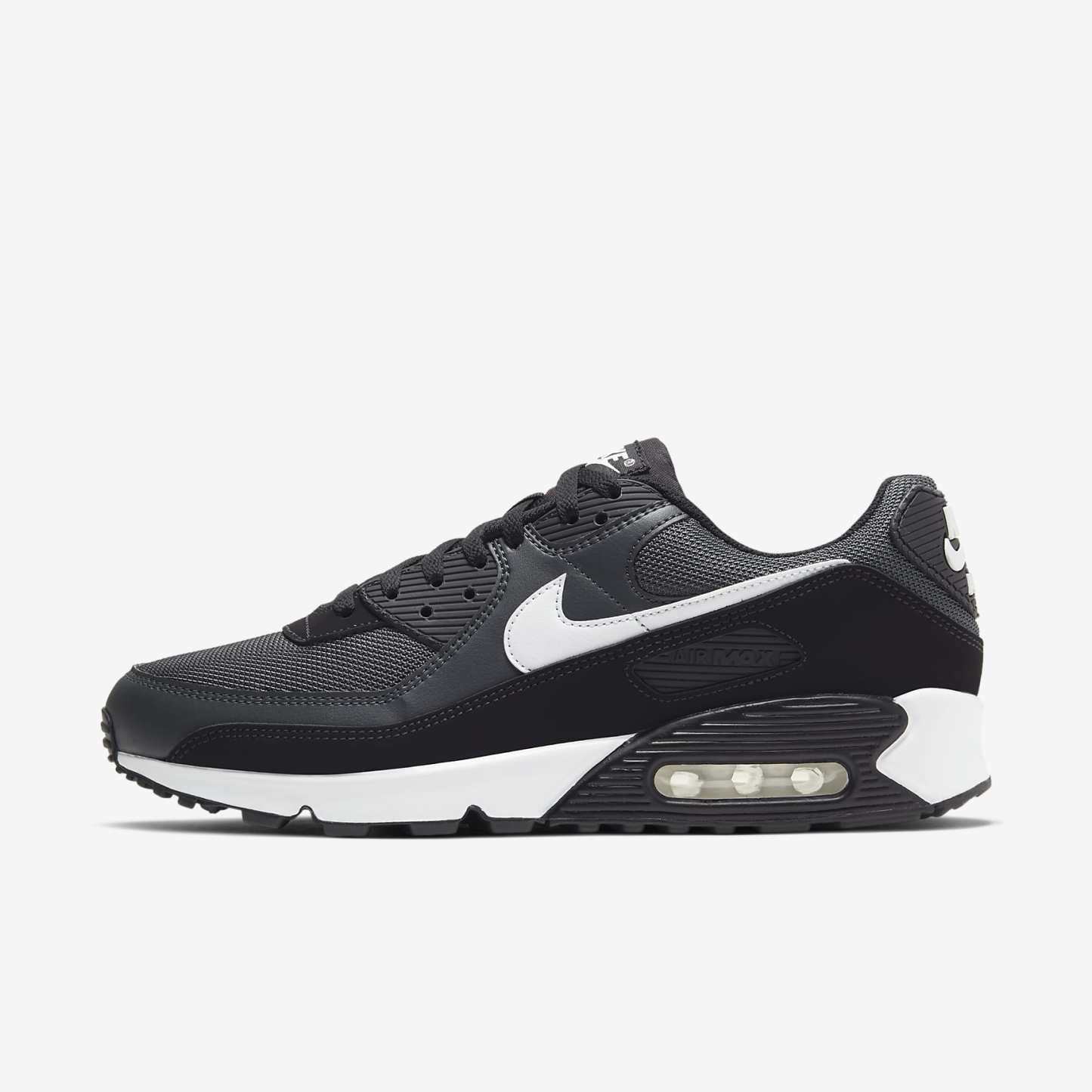 Nike Air Max 90 Herrenschuh – Iron Grey/Dark Smoke Grey/Schwarz/Weiß
