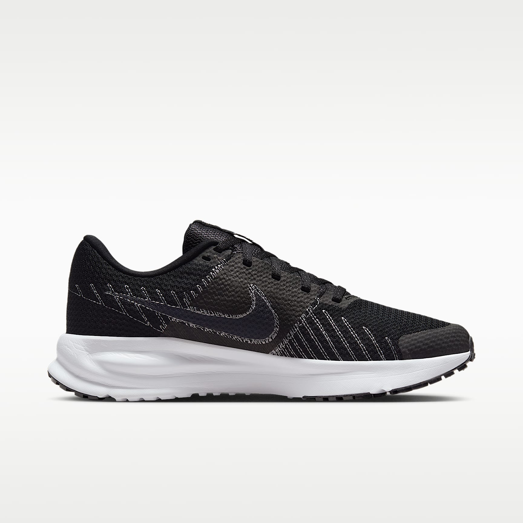 Nike Run Defy Straßenlaufschuh (Damen) – Schwarz/Wolf Grey/Weiß