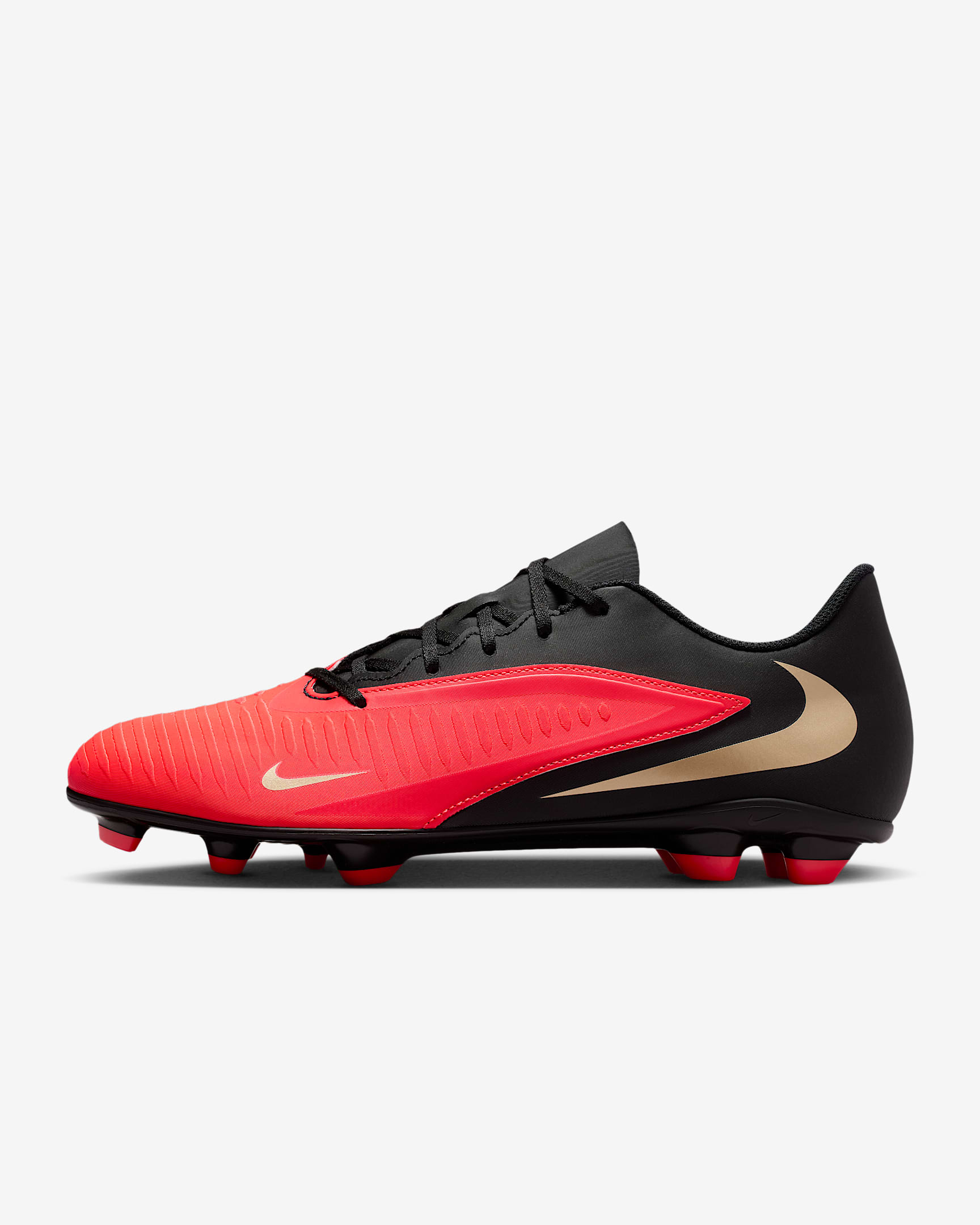 Nike Phantom 6 Low Club Fußballschuh für verschiedene Böden – Bright Crimson/Schwarz/Blur