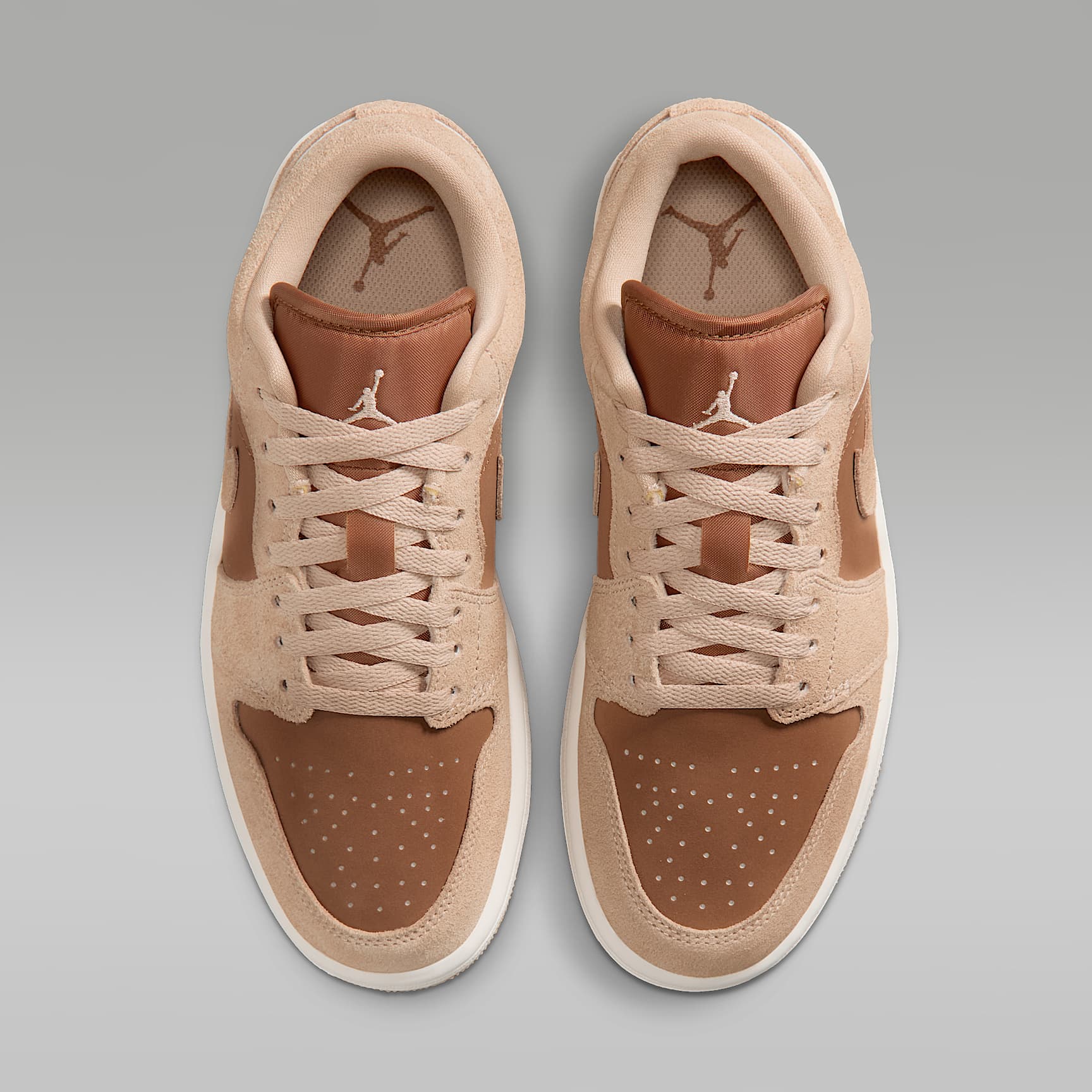 Air Jordan 1 Low Damenschuh – Legend Medium Brown/Chalk/Light British Tan