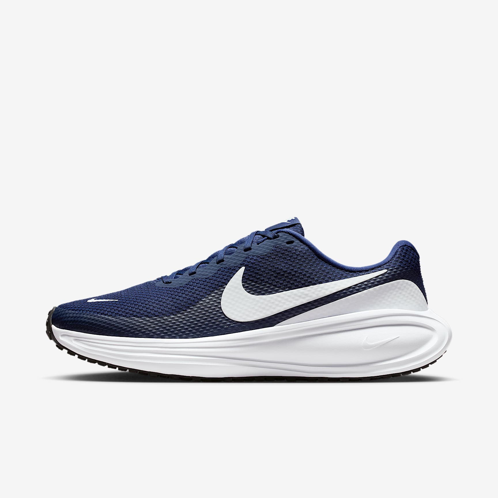 Nike Revolution 8 Straßenlaufschuh (Herren) – Midnight Navy/Weiß/Schwarz/Pure Platinum