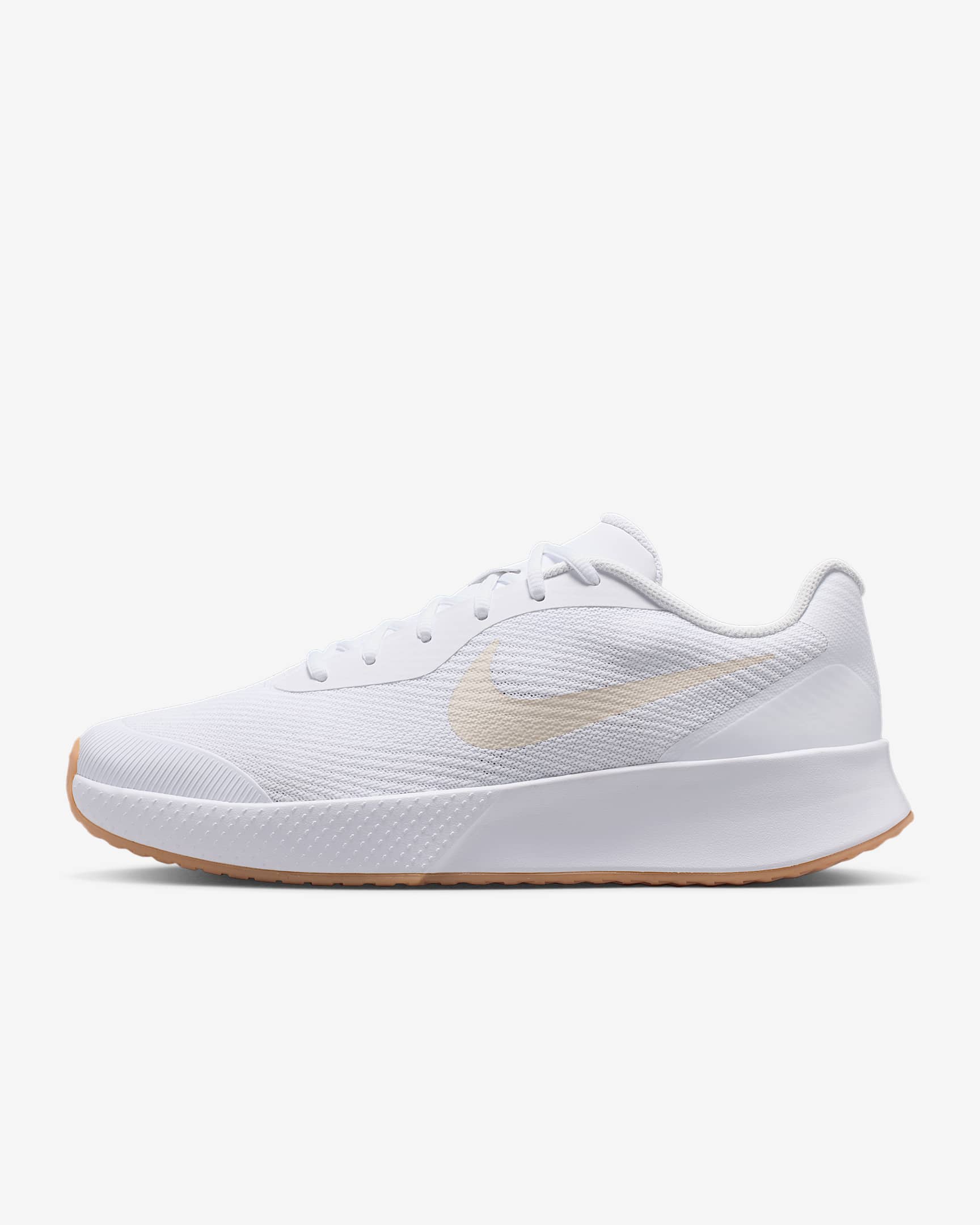 Nike Vapor Lite 3 Tennisschuh für Hartplätze (Herren) – Weiß/Summit White/Gum Yellow/Light Orewood Brown