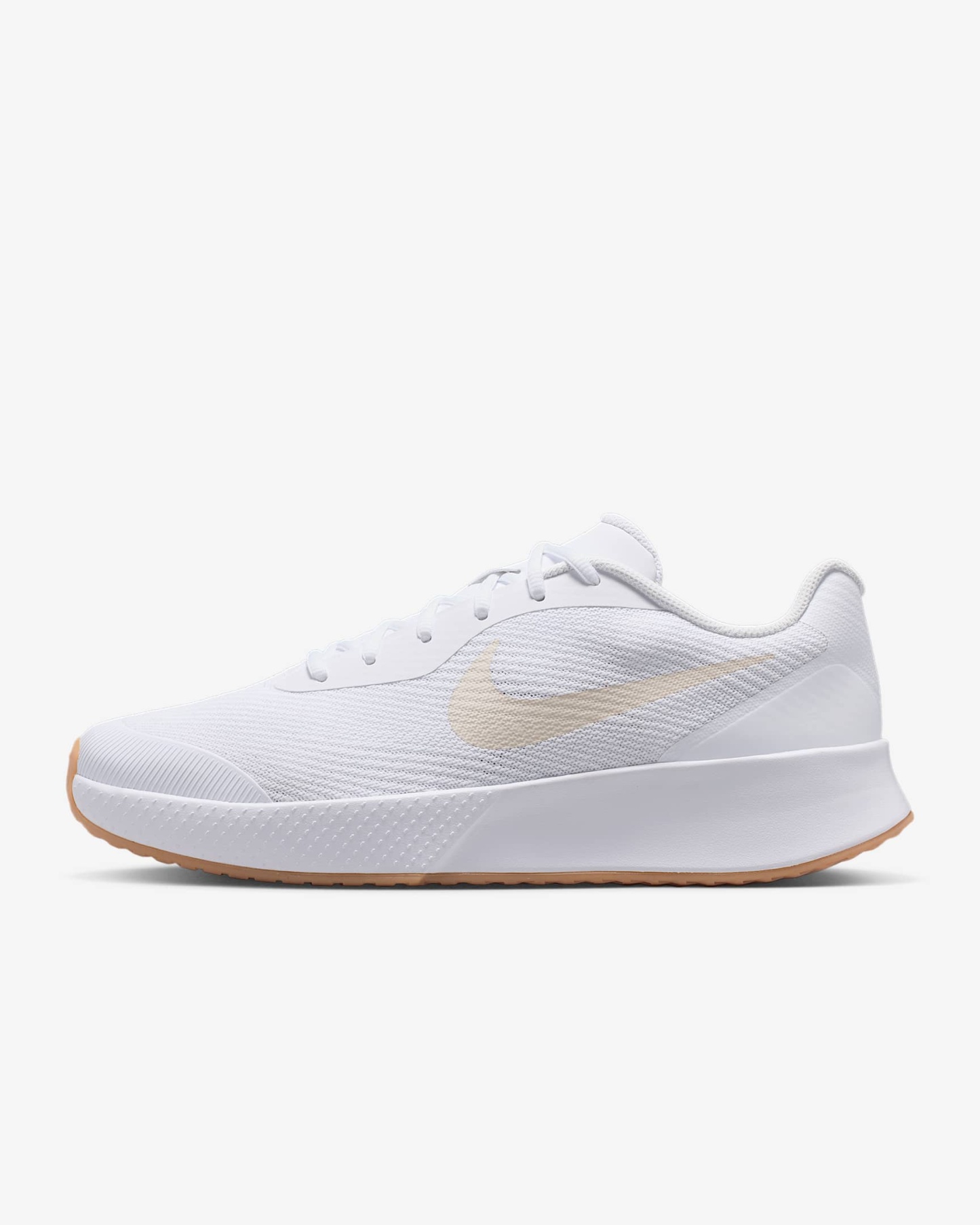 Nike Vapor Lite 3 Tennisschuh für Hartplätze (Herren) – Weiß/Summit White/Gum Yellow/Light Orewood Brown