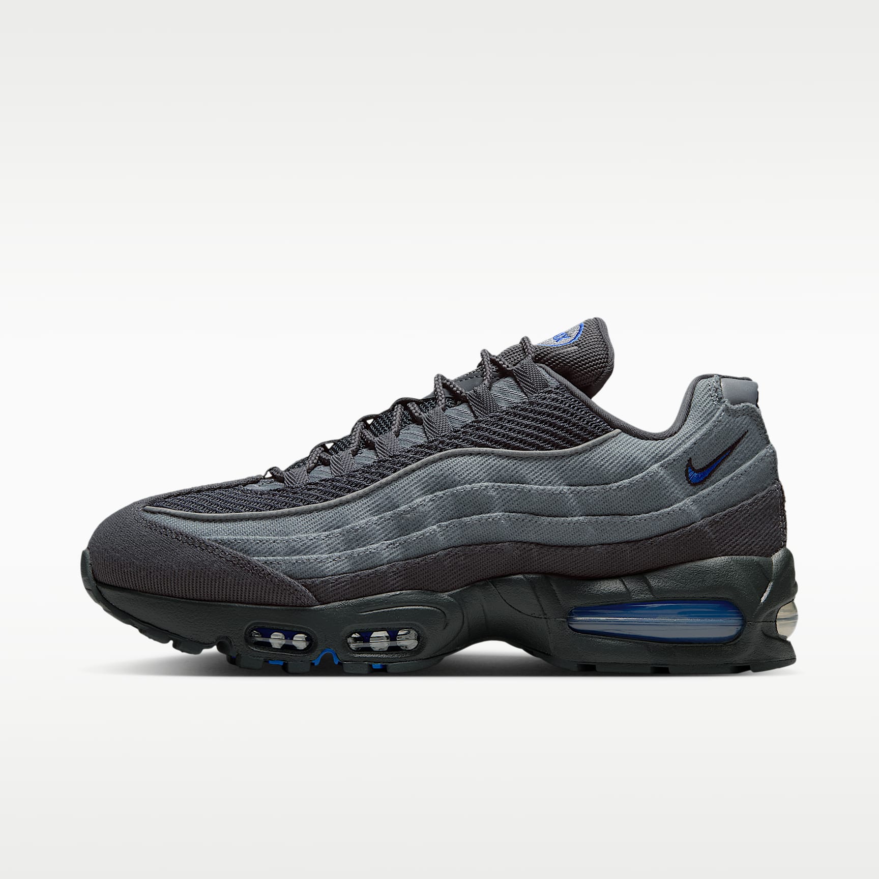 Nike Air Max 95 Big Bubble Schuh (Herren) – Smoke Grey/Anthracite/Schwarz/Racer Blue