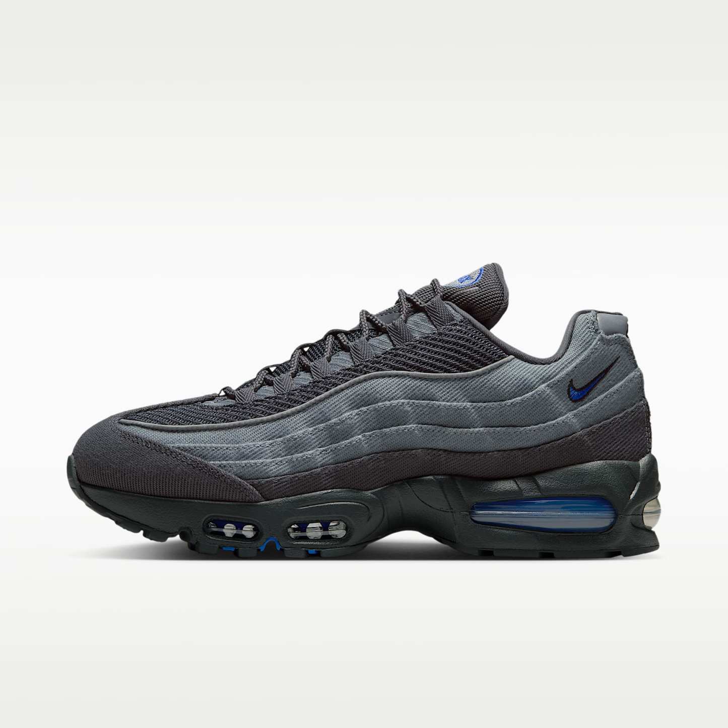 Nike Air Max 95 Big Bubble Schuh (Herren) – Smoke Grey/Anthracite/Schwarz/Racer Blue