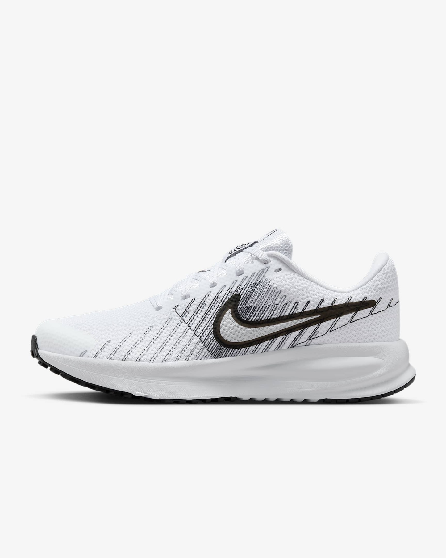 Nike Run Defy Straßenlaufschuh (Damen) – Weiß/Smoke Grey/Schwarz