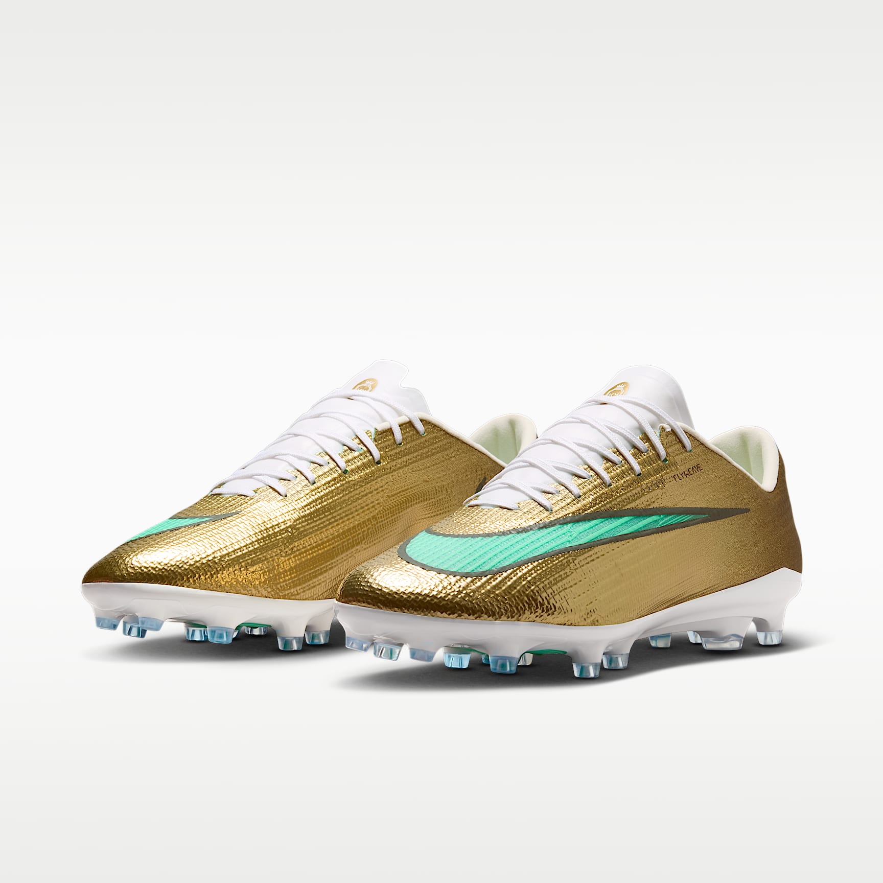 Nike Mercurial Superfly 11 Pro „Kylian Mbappé“ Low-Top-Fußballschuh für Kunstrasen – Metallic Gold/Green Glow
